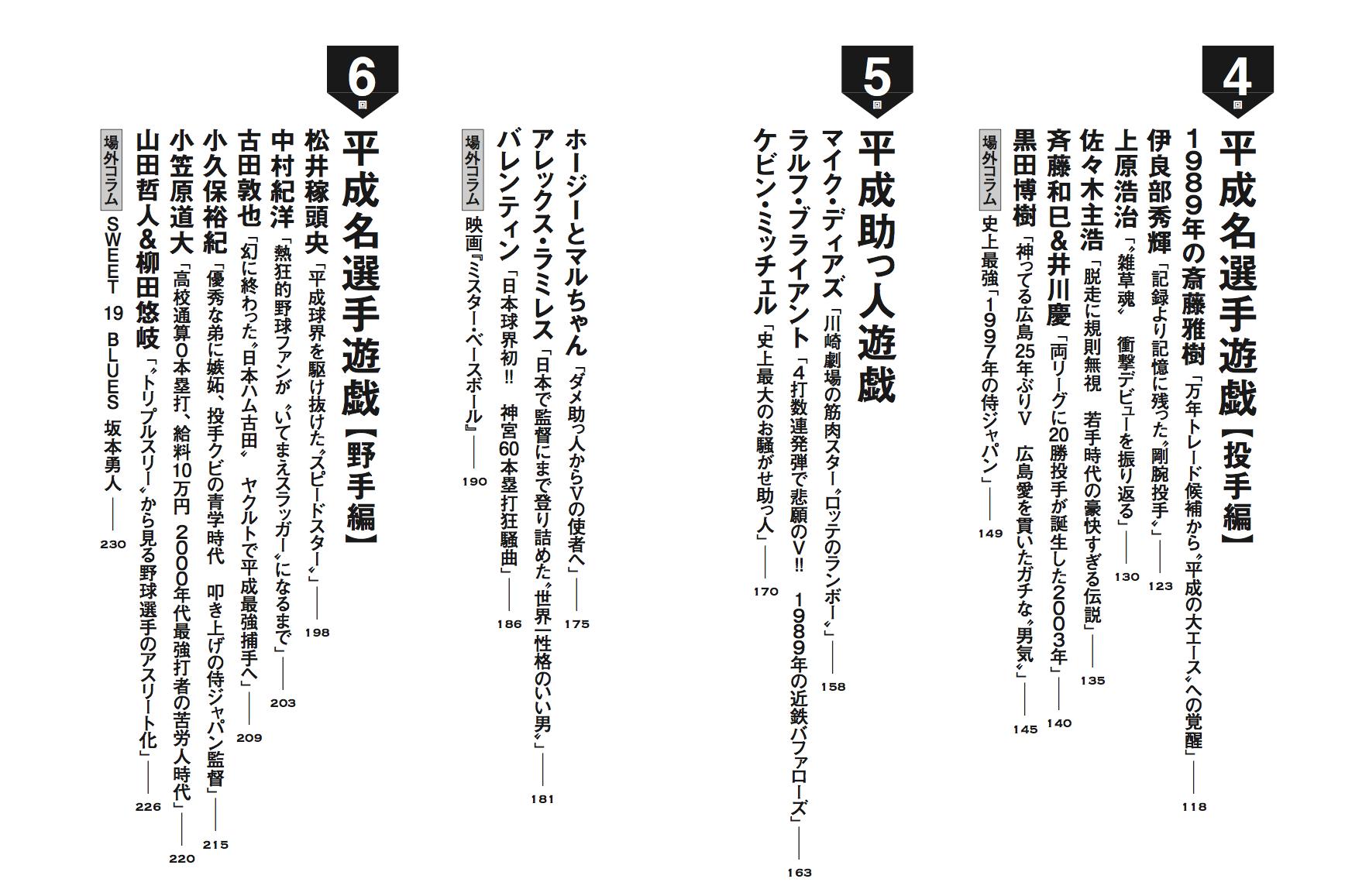 プロ野球死亡遊戯 Pa Twitter 目次公開 イチロー ファミスタ 松井秀喜 とんねるず Akd砲 原辰徳 ミッチェル 一茂 黒田博樹 ウイイレ 松坂大輔 乙葉 球界再編 坂本勇人 山田哲人 他多数選手収録 平成プロ野球を56本のコラムで振り返る 平成プロ野球死亡遊戯 は筑摩