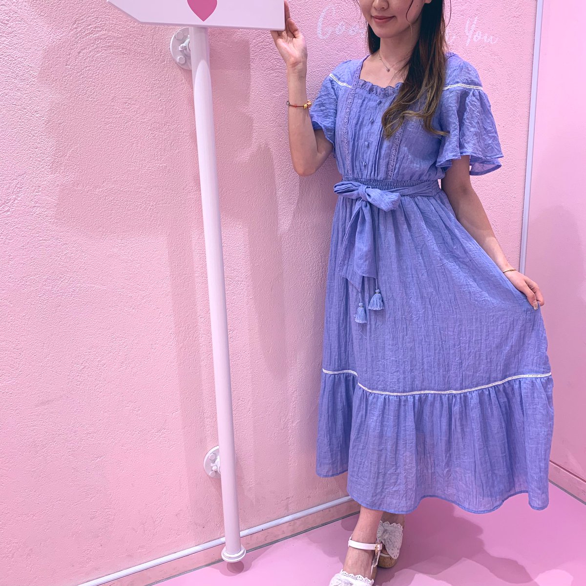 Liz Lisa Shibuya 109 New Arrival ティアードロングワンピース 193 6039 0 8 700 Tax Pink Blue 肌触りの良い軽いお素材の ロング丈ワンピース ふわっとしたシルエットと フレアスリーブがポイントの 夏に向けてぴったりのアイテム Liz Lisa Shibuya 109 New Arrival ティアードロングワンピース 193 6039 0 8 700 Tax Pink Blue 肌触りの良い軽いお素材の ロング丈ワンピース ふわっとしたシルエットと フレアスリーブがポイントの 夏に向けてぴったりのアイテム