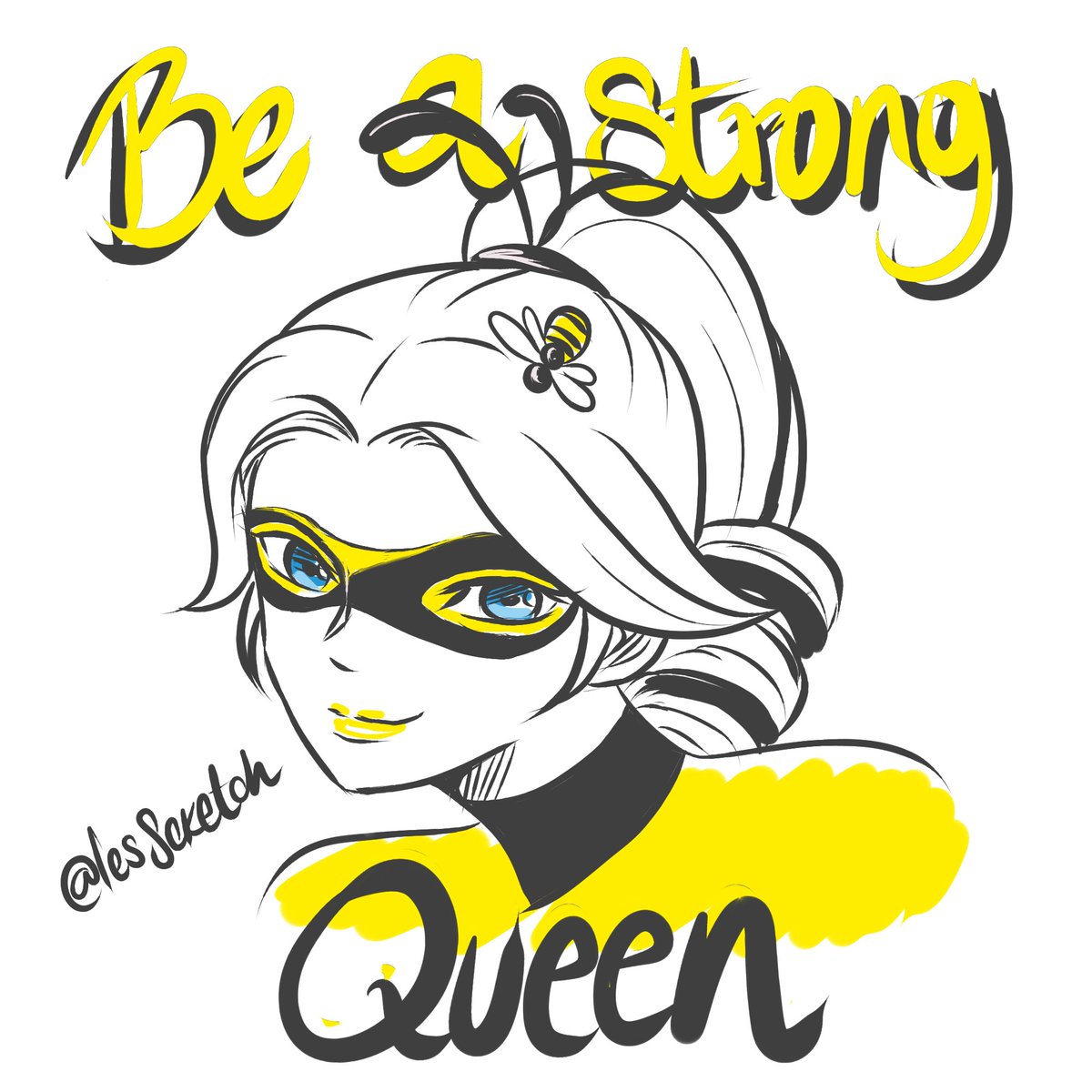 LesScketch's tweet photo. ✨🐝Be a strong QUEEN🐝✨
#MiraculousLadybug #MiraculousLadybugSeason3 #queenbee https://t.co/9io9qVHvRM