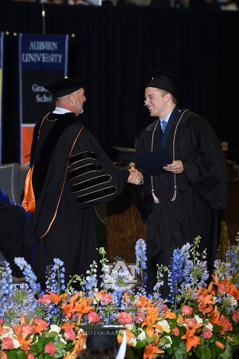 sonyahodge's tweet image. Yay @Benmhodge!  We are so HAPPY!  #AuburnGrad #AuburnFamily