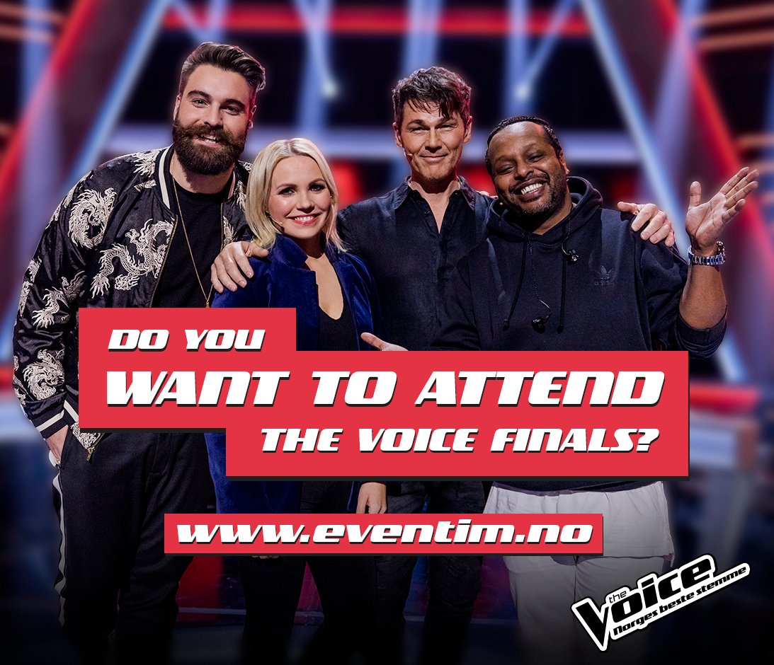 What to attend the finals of @TheVoiceNorge? Follow the link on the image for details!
