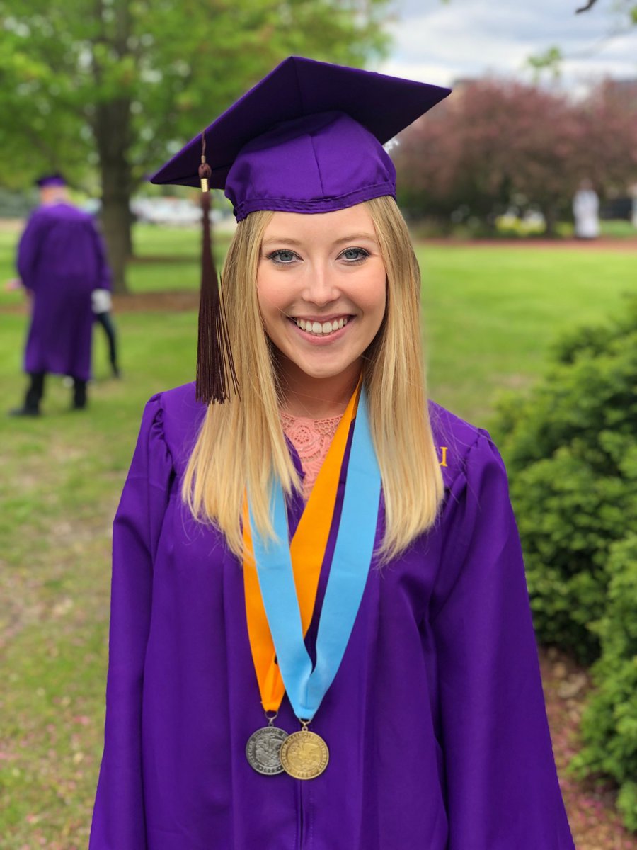 JonPonder's tweet photo. Toni and I could not be prouder of our Ellen.
BS in Speech Pathology & Audiology. Now on to grad school! On a roll! #WIUGrad19 https://t.co/SHk1EkXYYh