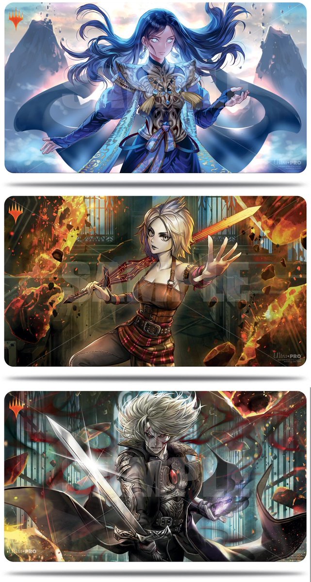 ウルトラプロ MTG公式プレイマット、灯争大戦プレインズウォーカー柄の