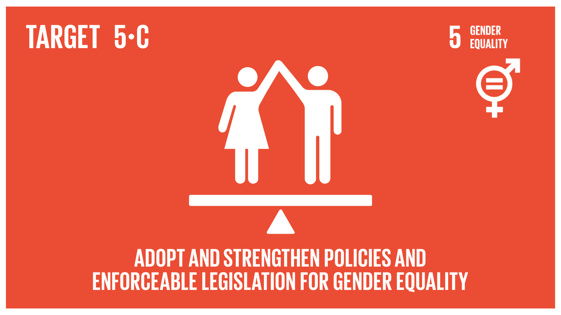 Twitter 上的 Fandoro："Know Your Goals Series: Pick your targets. Commit your efforts towards meeting #Agenda2030. #47 Goal 5-Gender Equality. Target 5.C Adopt And Strengthen Policies And Enforceable Legislation for Gender #SDG #