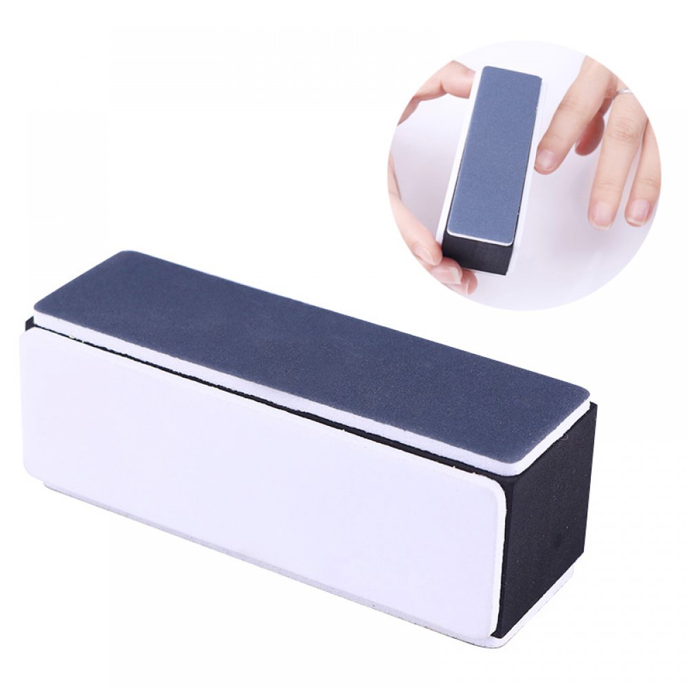 #nailgel 4-sides Nail Buffer Sanding Block Shaping Smooth Polishing File Black White Manicure Nail Art Tool