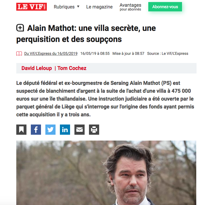 @The_Frix Je ne te savais pas si au fait de l'actualité belge ;) 
#AlainMathot