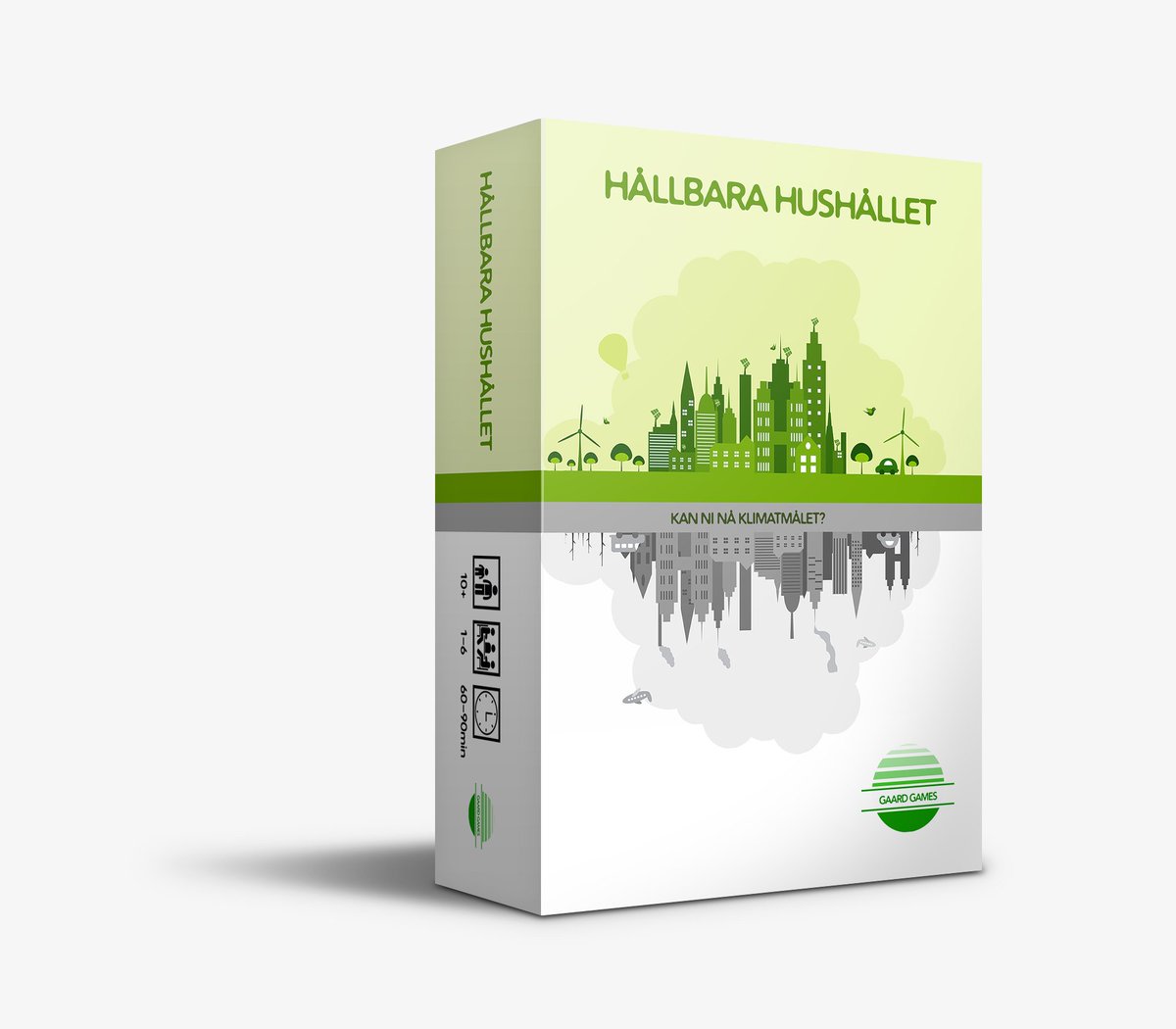 Nu är brädspelet Hållbara Hushållet lanserat. Finns på Designtorget och på vår hemsida: hallbarahushallet.se . Det är ett samarbetsspel om hur man når klimatmålet.