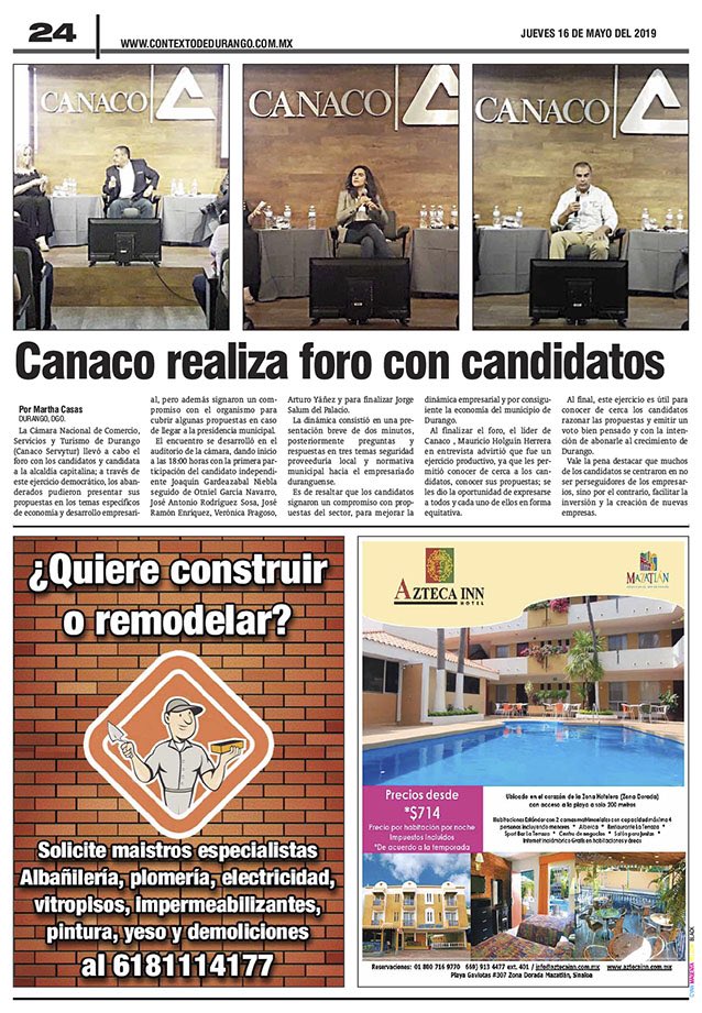 Vargasquinones's tweet image. ⁦@VERONICAFRAG⁩ ⁦@JorgeSalum⁩ ⁦@aztecainn⁩ ⁦@CanacoDurango⁩