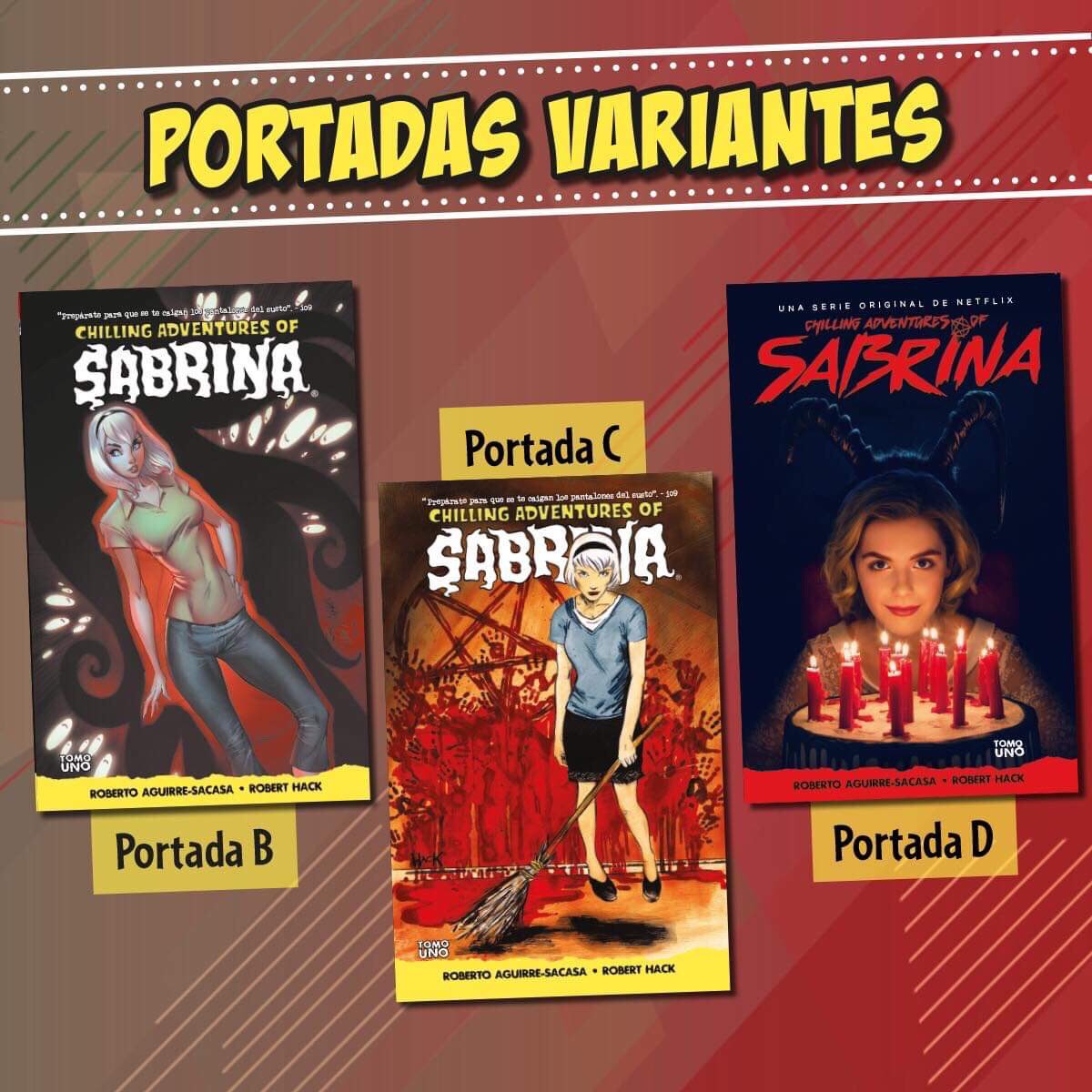 ¡SABRINA SPELLMAN LLEGA A EDITORIAL KAMITE!
Enlace de preventa: bit.ly/2Ed6vKP ⬅️
#ChillinAdventuresOfSabrina #CAOS
