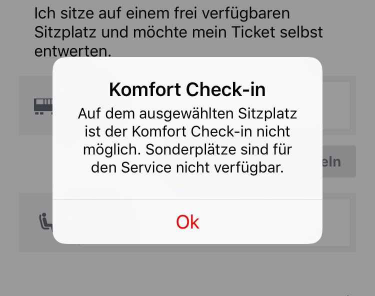 Deutsche Bahn Personenverkehr Auf Folgenden Platzen Kann Man Sich Nicht Einchecken Platze Die Von Anderen Reisenden Reserviert Sind Sondersitzplatze Bahncomfort Schwerbehindertenplazte Etc Fi T Co 4z4o6rreow