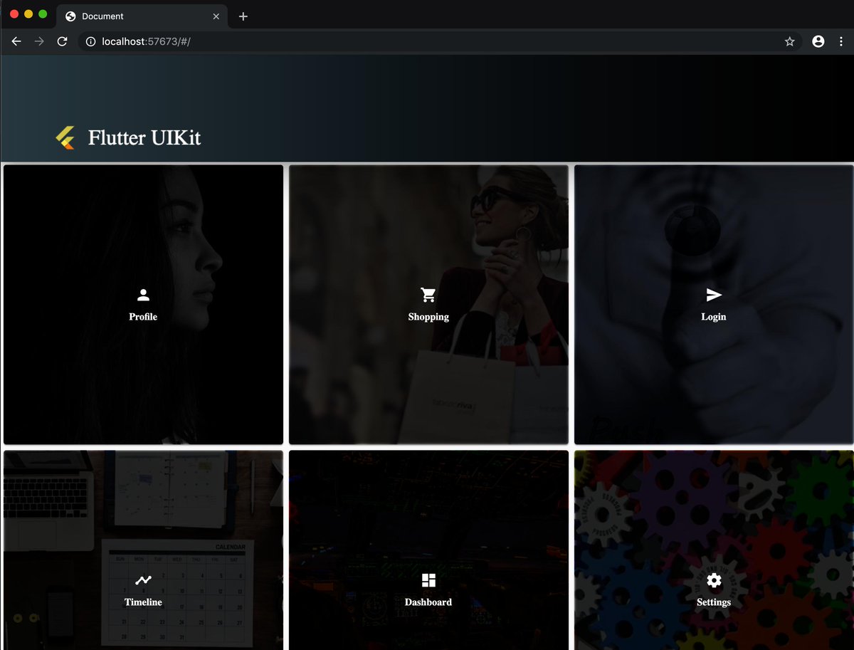 imthepk's tweet image. Flutter UI KIt for Web is done ✅ and open sourced ♥️. Don't forget to star 🌟 the repo.
Check it out -
bit.ly/2Yufu1P
#FlutterForWeb @FlutterDev