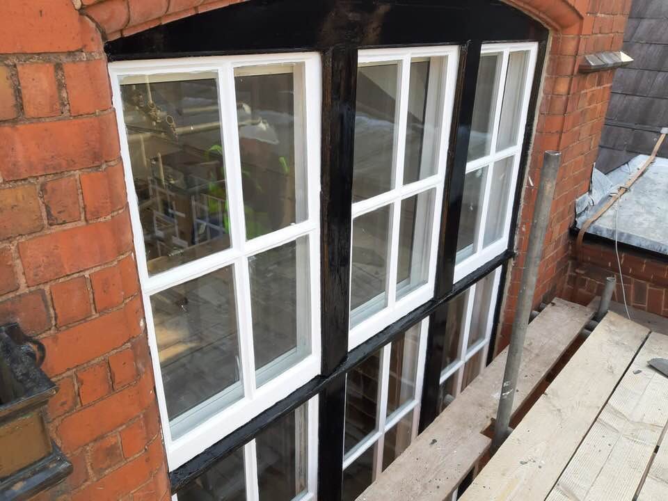 necoxltd's tweet photo. Window refurbishment works well under way Queen Marys High School, Walsall https://t.co/50hXoiyAJQ