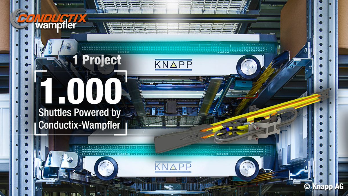 CxW_Global's tweet image. We congratulate @KNAPP_AG_de on one of their biggest shuttle projects so far and thank them for their trust in Conductix-Wampfler technology.  Read more about in KNAPP&apos;s press information: bit.ly/2LGveNT #WeMoveYourBusiness #osrshuttleevo #SystemSolutions #intralogistics