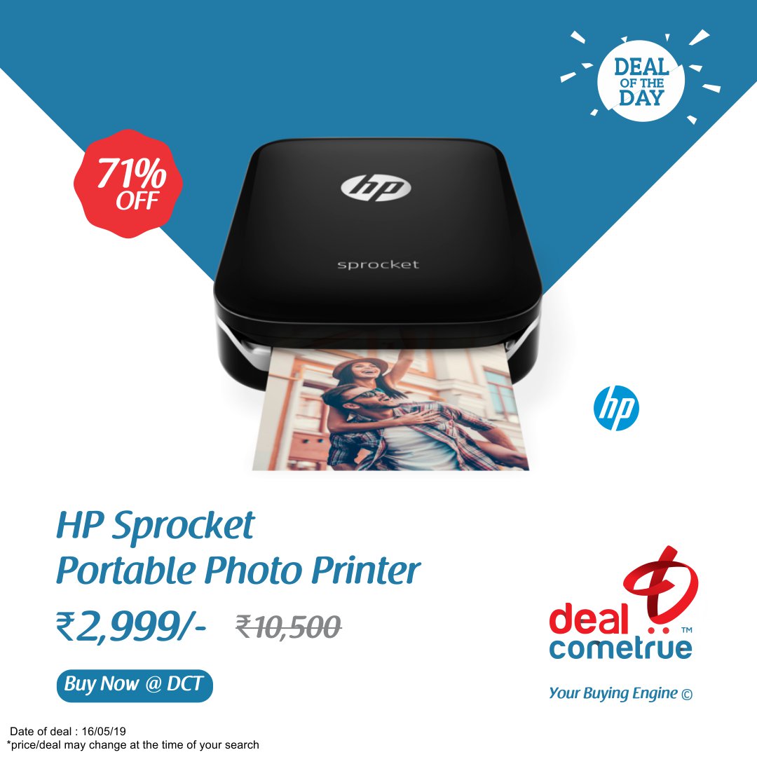 buying_engine's tweet image. 𝐃𝐞𝐚𝐥 𝐎𝐟 𝐓𝐡𝐞 𝐃𝐚𝐲

Buy HP Sprocket Portable Photo Printer (Black) @ DealComeTrue

Shop Now@ amzn.to/2VnvaSB

#DealOfTheDay #HPSprocket #PortablePhotoPrinter #HP #BuyAtDCT #OnlineShopping #MarketPlace #ShopNow #Ecommerce #DealComTrue #YourBuyingEngine #DCT