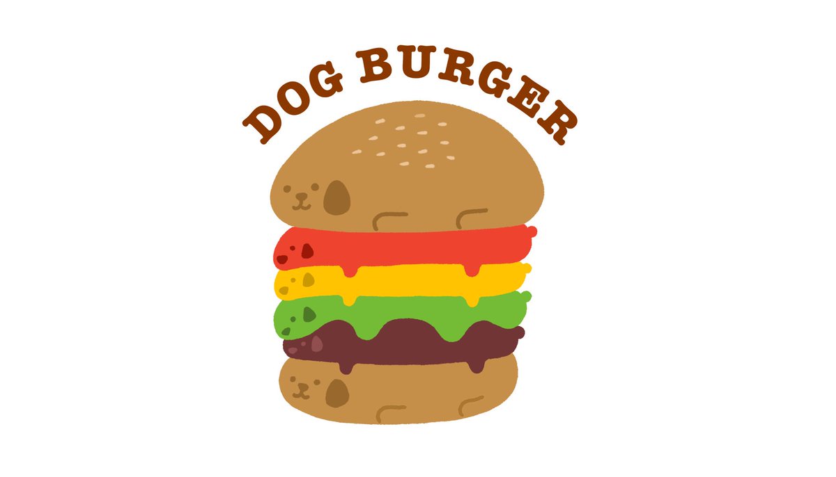 「ハンバーガーな6段イヌ?? 」|shimizuのイラスト