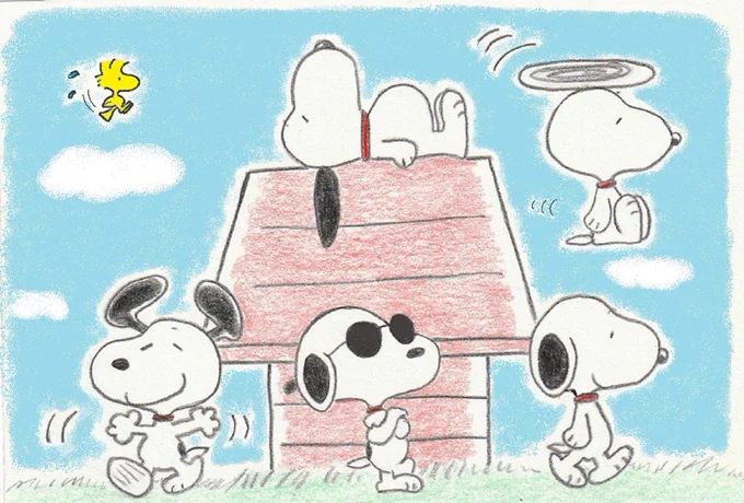 #イラスト #スヌーピー #illust #SNOOPY 