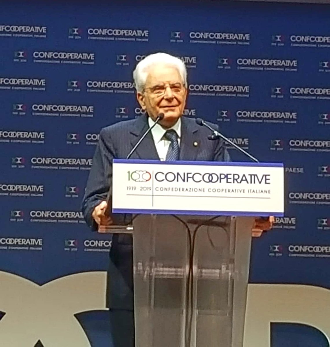 #100anni di #Confcooperative: GRAZIE Presidente #Mattarella per aver paragonato le #cooperative a "pilastri sociali" la cui capacità di rimodellare l'#economia si è riversata in tutti i campi: #lavoro #legalità #innovazione #welfare #sostenibilità e nel salto del #TerzoSettore