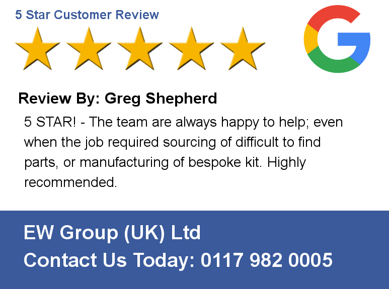 Review By: Greg Shepherd 5 STAR! - The team are always happy to help; even when the job required sourcing of difficu