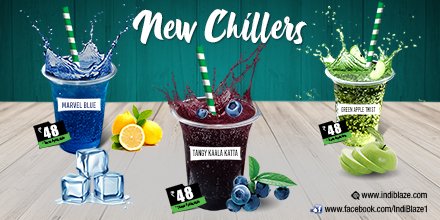 IndiBlaze's tweet photo. Introducing new beverages, Healthy and Tasty beverages only @ your favorite restaurant Indiblaze
#restaurant #Indiblaze @vahrehvah 
https://t.co/CGmzfg0Van https://t.co/bojmAFBxs2