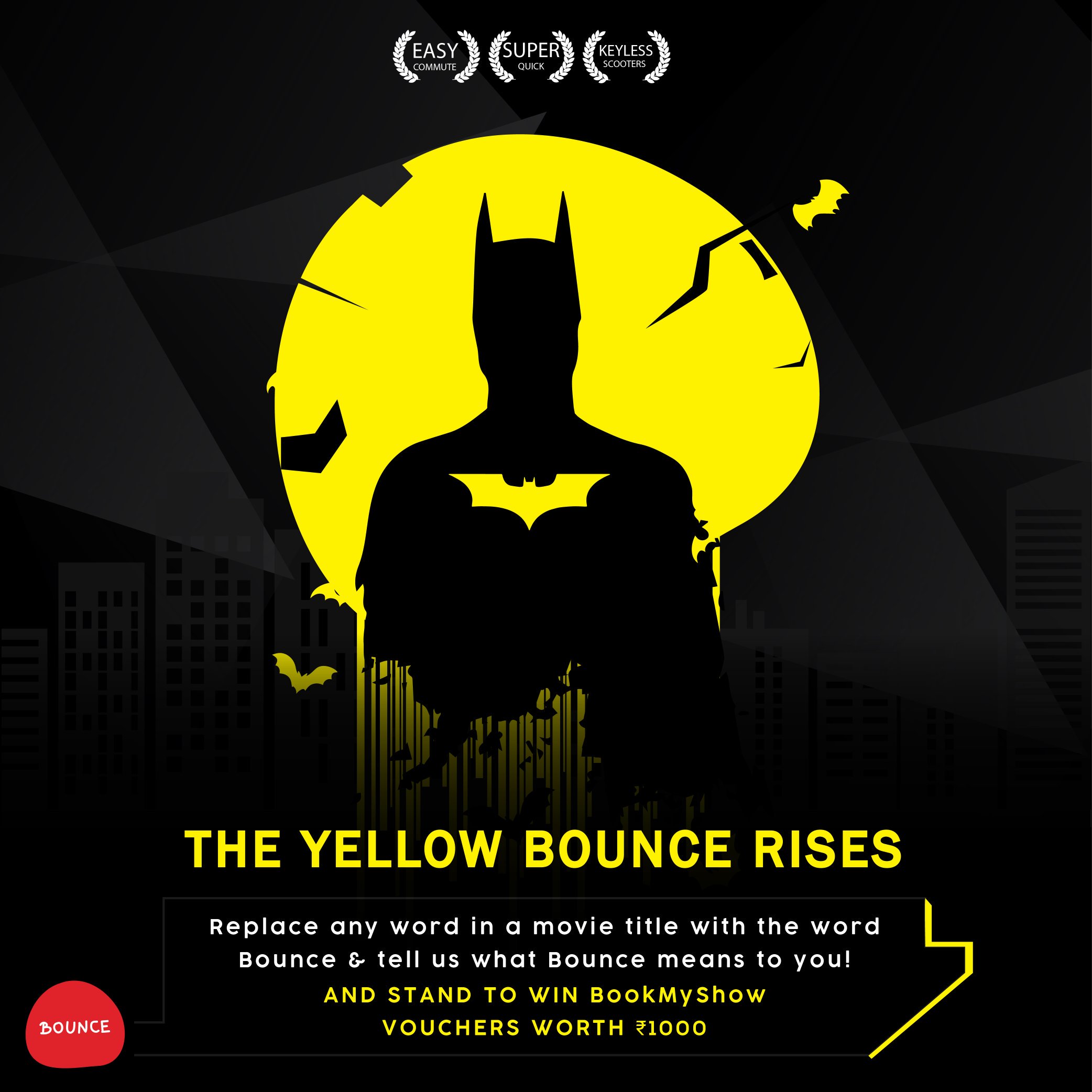 Bounce on X Sent in your entry yet Time to get creative Replace a word in a movie title that best describes what Bounce means to you. 5 most creative entries get