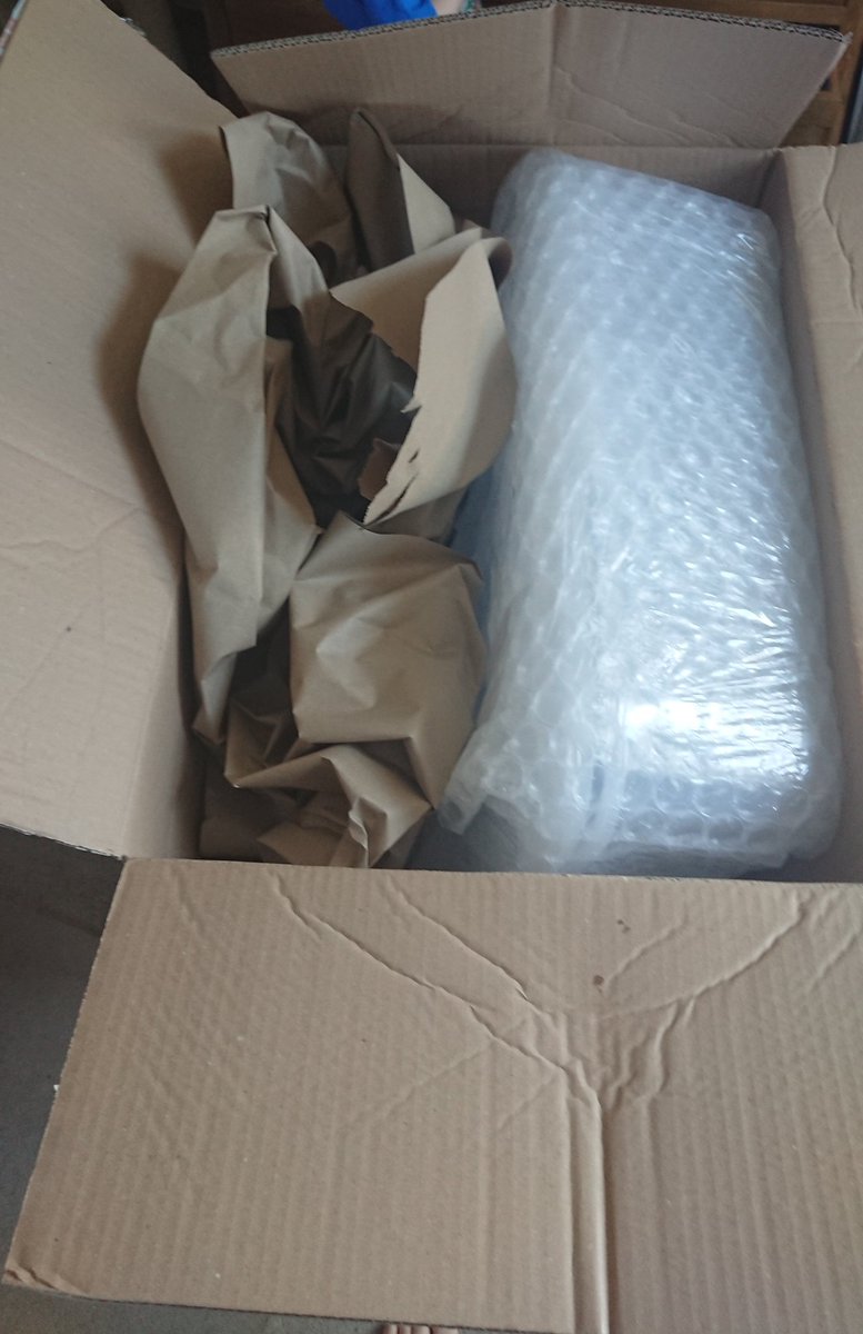EmmaWaddelow's tweet photo. @LoveWilko hi, just an observation really. I ordered 2 underbed storage boxes to collect from store and it arrived with all this packaging?! Is that nessarsary, perhaps something to think about. https://t.co/bnAZuOcCCj