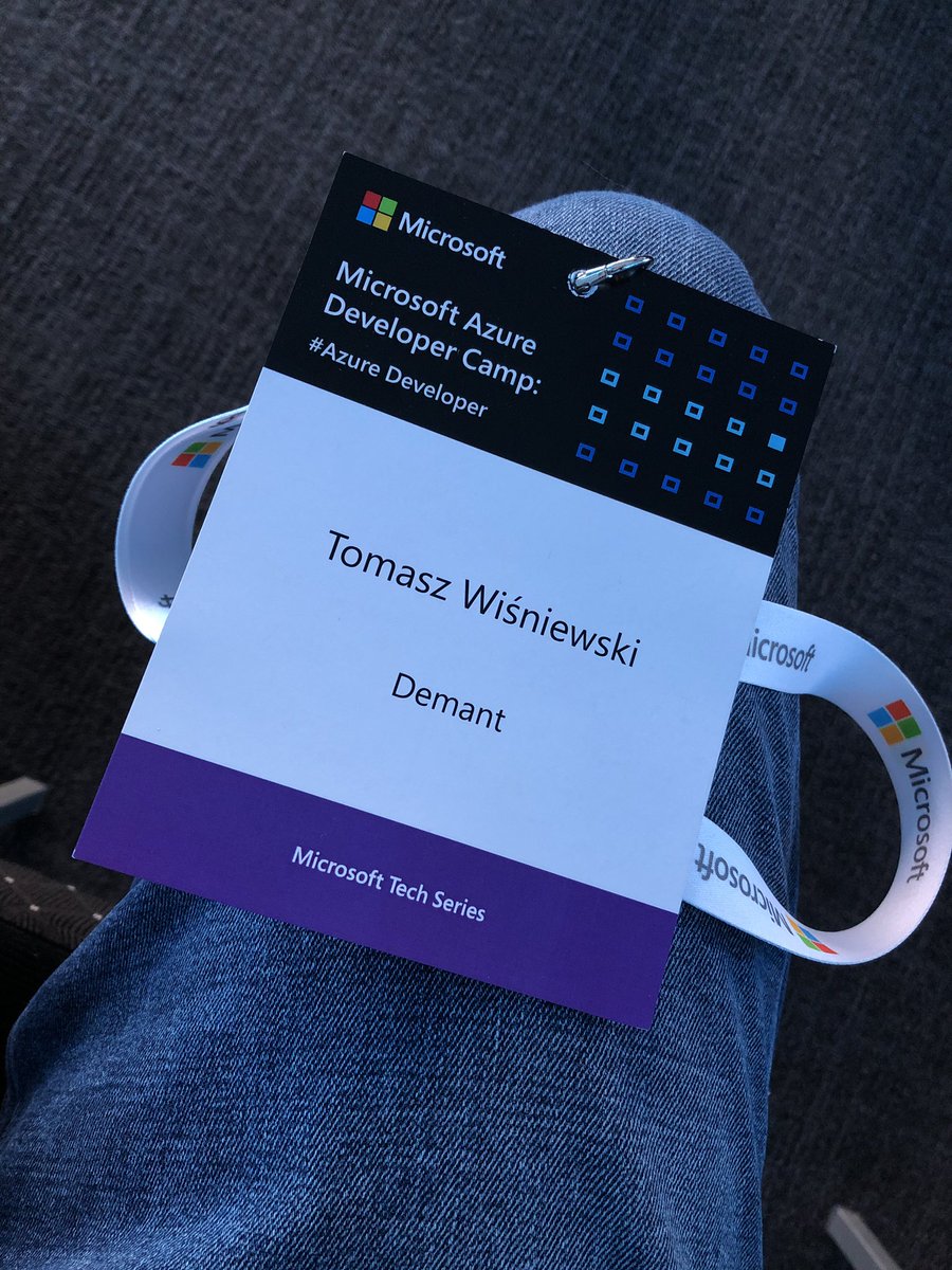 wisniewskit's tweet image. Today attending the Microsoft Tech Series conference :) #mts19pl #azuredeveloper #microsoft  #cloud #azure