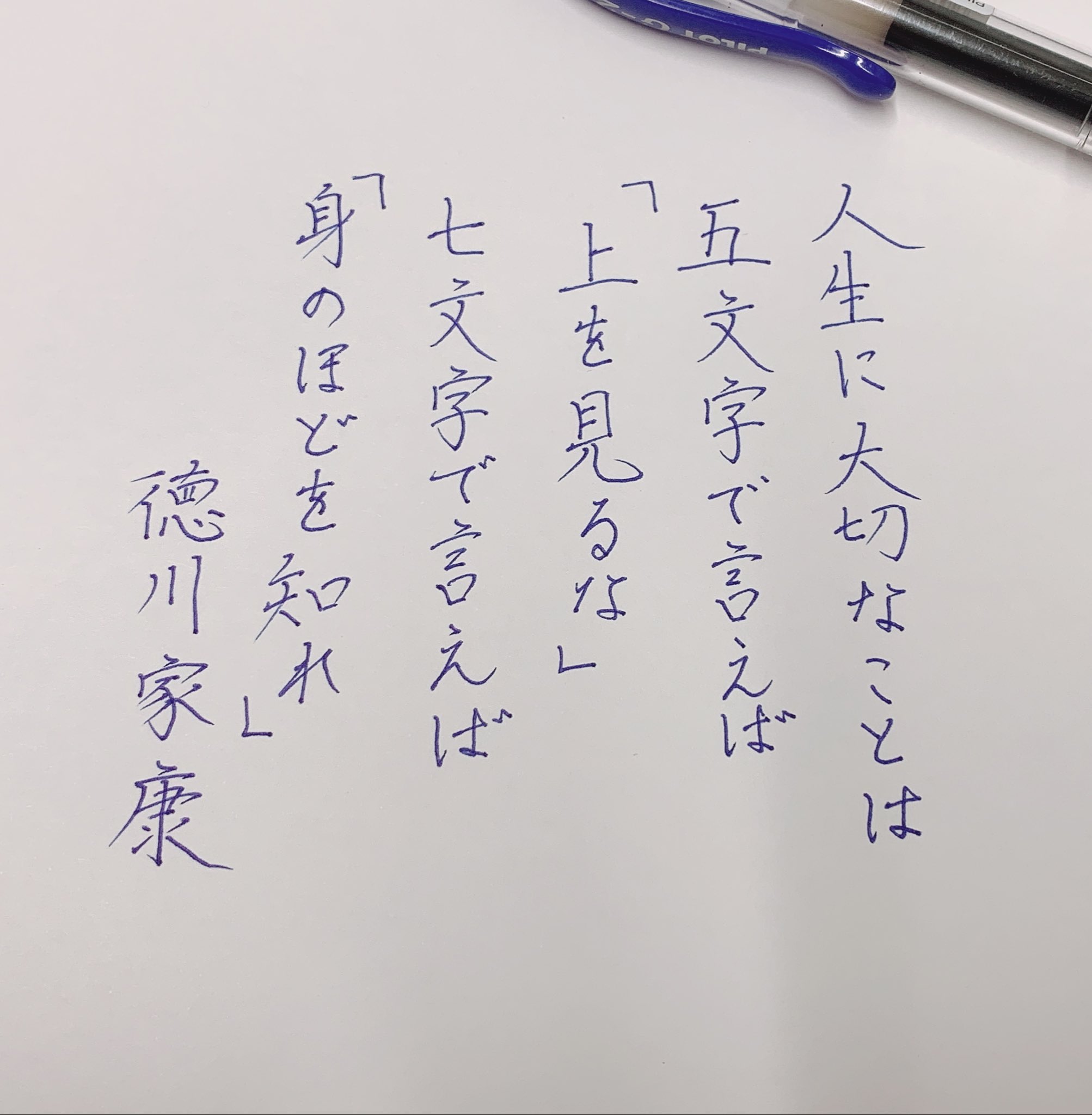 みと 脱法警察取締課 課長 ちょっと失敗したけど 徳川家康の名言 徳川家康 美文字 ペン字 文字書きさん達の書き方が知りたい見た人もやる 文字書きさんの撮った写真が見たい 文字 T Co Jnka5hf9zz Twitter