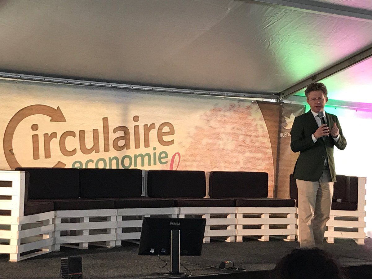 ⁦@MichielScheffer⁩ opent CE Festival 2019 en roept aanwezigen op samen massa te maken om SDG’s te halen #CEFestival