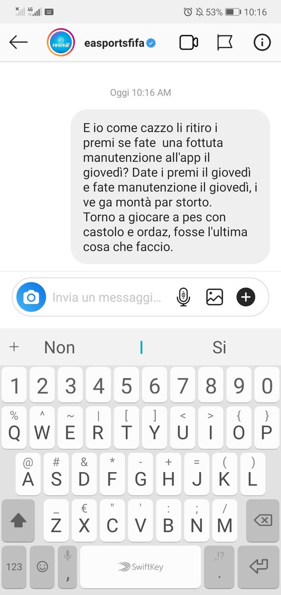 NicolaFranco00's tweet photo. Fate schifo #EAmerda #PESnondelude @CasonNico @erburroso @SbrizziTommaso https://t.co/CZXBIWpiDs