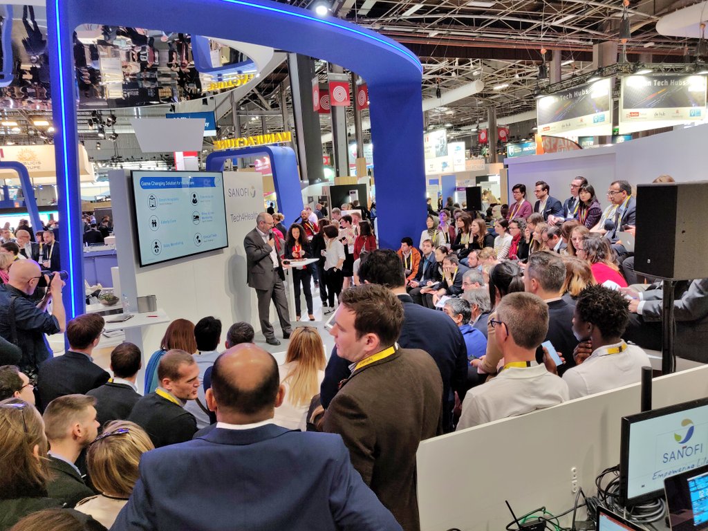 SanofiFR's tweet photo. [#VivaTech] Pitching 💬 Session 1️⃣ 

Les #startups sélectionnées suite à notre challenge "#Digitalisation des essais cliniques" passent devant notre jury !

Bonne chance 🍀 @AlavitaHealth #Mentalab #Neteera #Skylabs @WithingsFR 

#startup #digital #data #innovation #Tech4Health https://t.co/7y4vxXZ1Kz