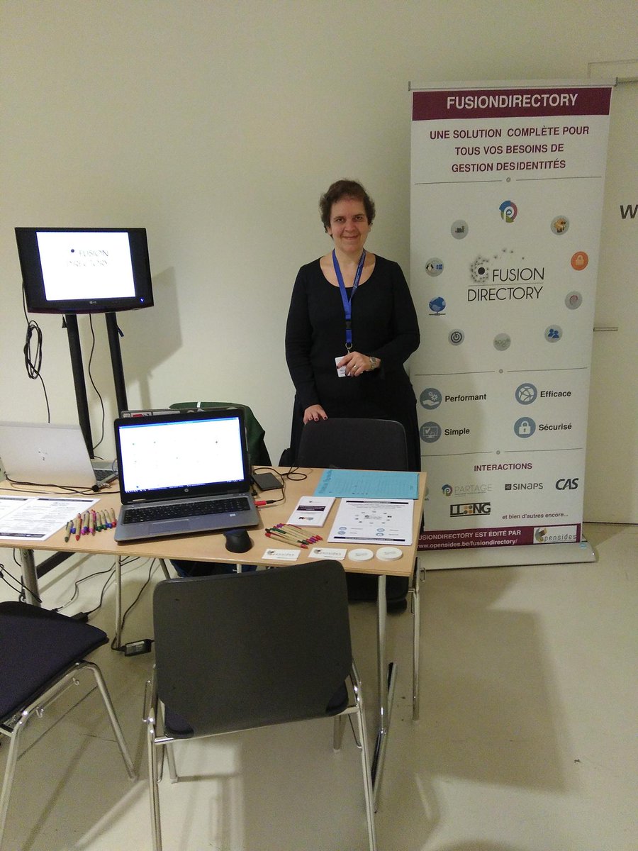 PallinPoppy's tweet image. Dernier jour des Assises 2019 du @CSIESR : venez visiter le stand @fusiondirectory L&apos;équipe @OpenSides1 se fera un plaisir de vous faire une démo live de l&apos;interface #FusionDirectory #csiesr2019 #IAM @FusionIAMorg #gestionidentités