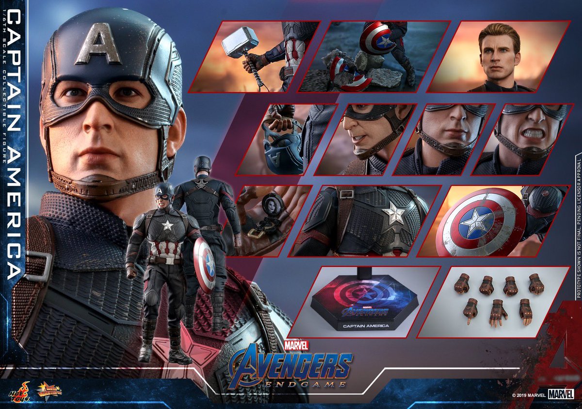 【Avengers: Endgame – Additional Accessories featured in 1/6th scale Captain America Collectible Figure update】 
#DontSpoilTheEndgame 
#HotToys #ホットトイズ #Marvel #MarvelStudios #Avengers #Endgame #CaptainAmerica #ChrisEvans