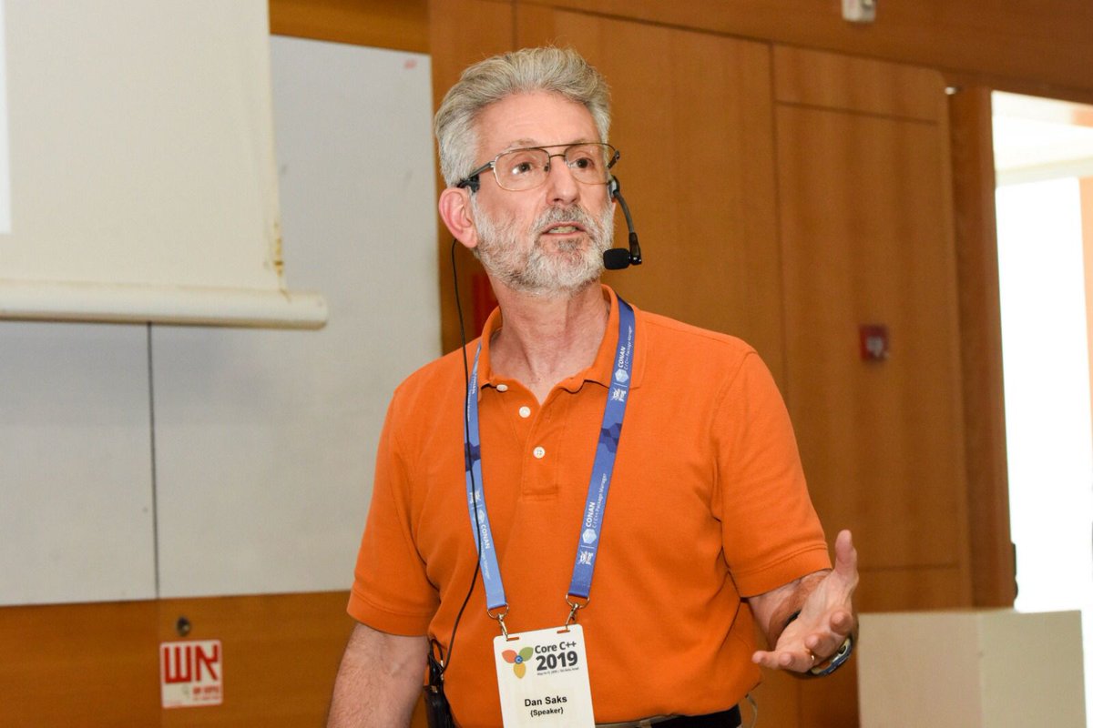 corecpp's tweet image. Dan Saks on Embedded Programming with C++ at #CoreCPP2019