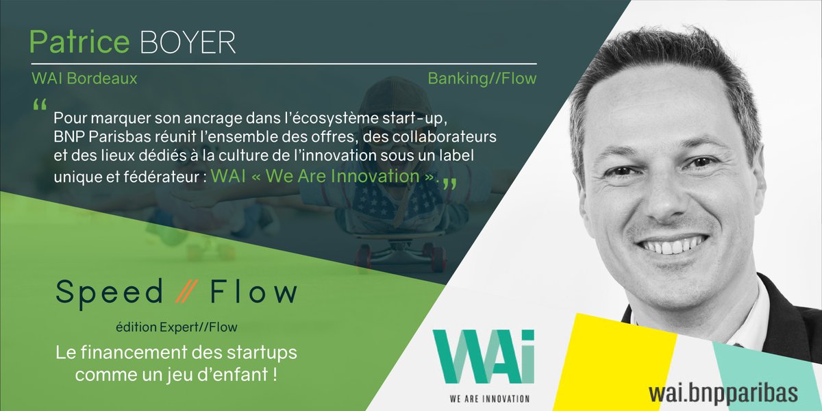 Start_FLow_'s tweet image. Speed//Flow édition Expert//Flow avec @1KBordeaux 
Découvre aujourd&apos;hui les #Banking//Flow présents :
Patrice Boyer &amp;amp; Florent Pasquier du @WAI_BNPP 
Pour rejoindre le game : bit.ly/2PoH7pO

#SpeedMyFlow #Startups #Porteursdeprojet #ExpertsComptables