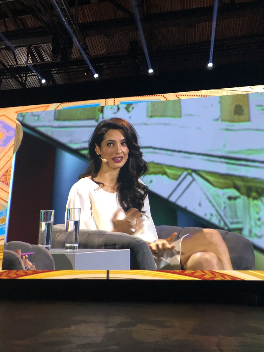 Stephfedo's tweet photo. Wow Amal Clooney! What an impressive, Humbling, inspiring, beautiful person!  Thank you #AdobeSummit https://t.co/ZhMJVyqj4a