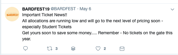 TROYgroup_UK's tweet photo. Great to see tickets are flying out the door! Roll on @BARDFEST 2019 😎 #burystedmunds #suffolk https://t.co/bnsnfkEm0p