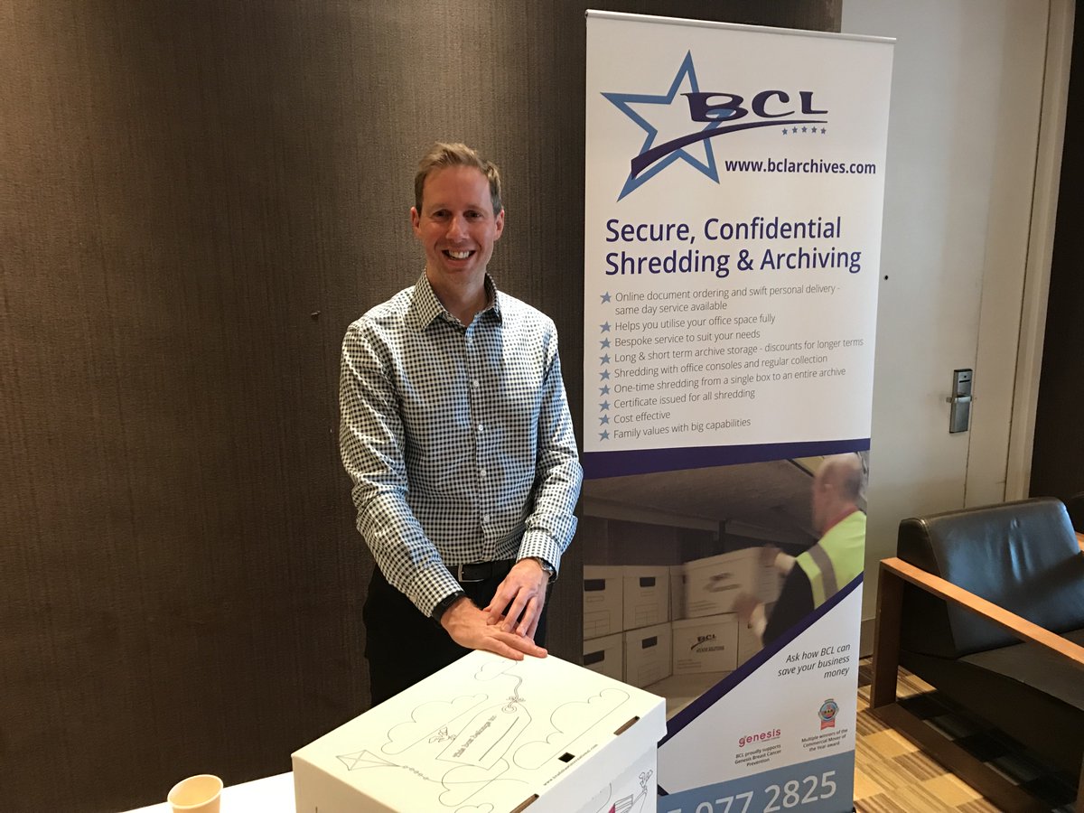 archiveandshred's tweet photo. Attending the @ManLawSoc Data Protection Conference talking about document shredding &amp; archive storage - and keeping compliant with data protection rules and GDPR! https://t.co/OEcjR34UyV