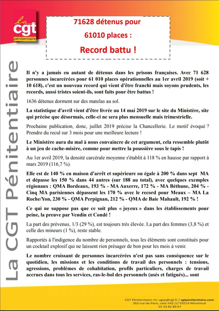 la CGT Pénitentiaire tweet media