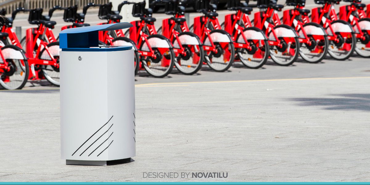 Papelera Mielek T
Papelera urbana de estilo arquitectónico, totalmente anti vandálica y que da un toque de color personalizado al paisaje urbano. 

Más información en novatilu.com

#novatilu  #papelerasurbanas #mobiliariourbano  #papeleras #diseñoexclusivo