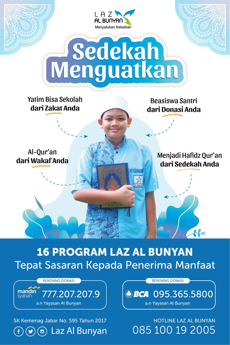 Laz Al Bunyan A Twitter Yakin Kamu Belum Wajib Zakat Yuk Tunaikan Zakat Infaq Sedekah Dan Wakafmu Melalui Laz Al Bunyan Tepat Sasaran Kepada Yg Berhak Penerima Manfaat Ramadhan1440h Ramadhan2019 Sedekah Foz
