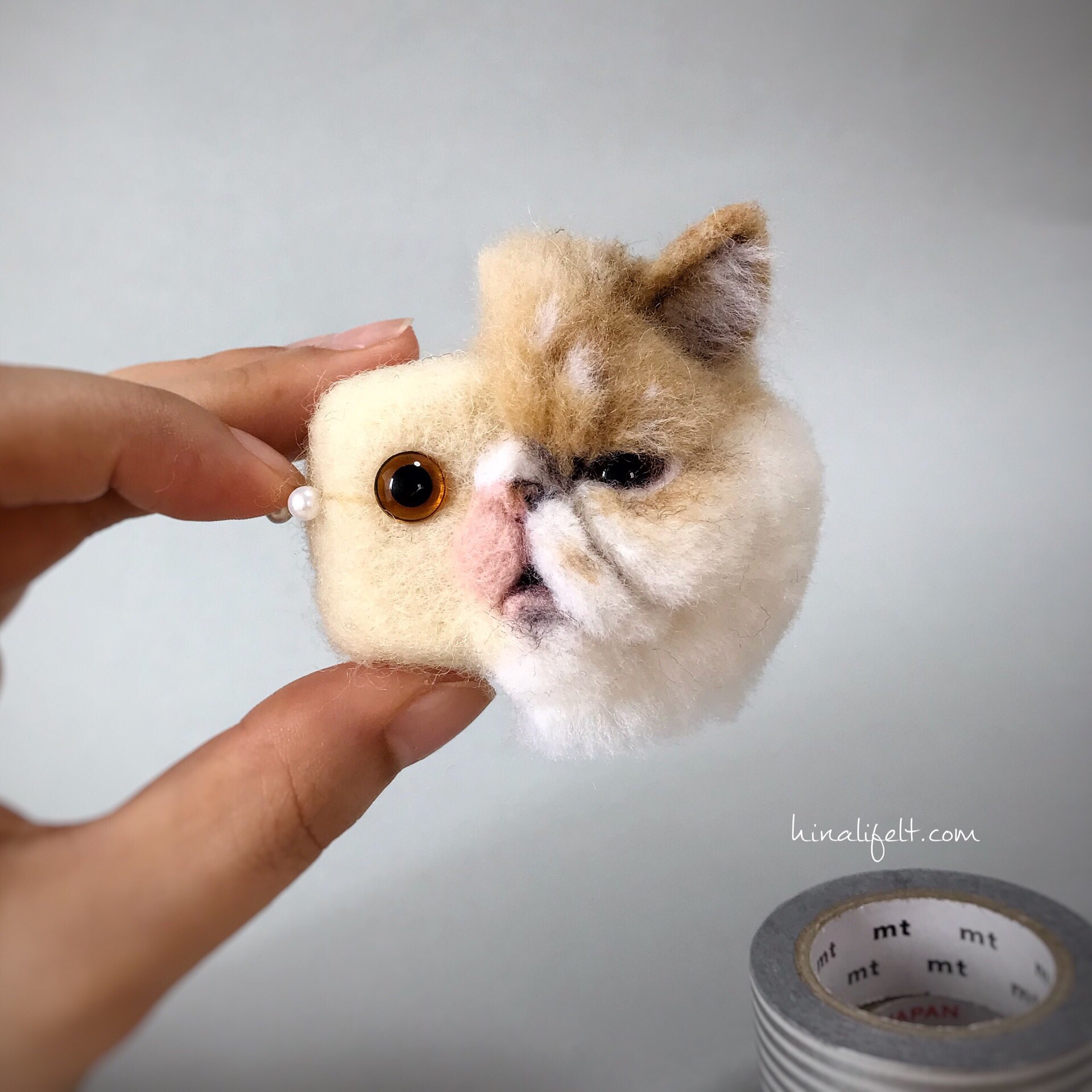 リアル羊毛フェルト猫　No.5 アメリカンショートヘア リアル羊毛フェルト猫 No.5 アメリカンショートヘア 猫 ぬいぐるみ リアル