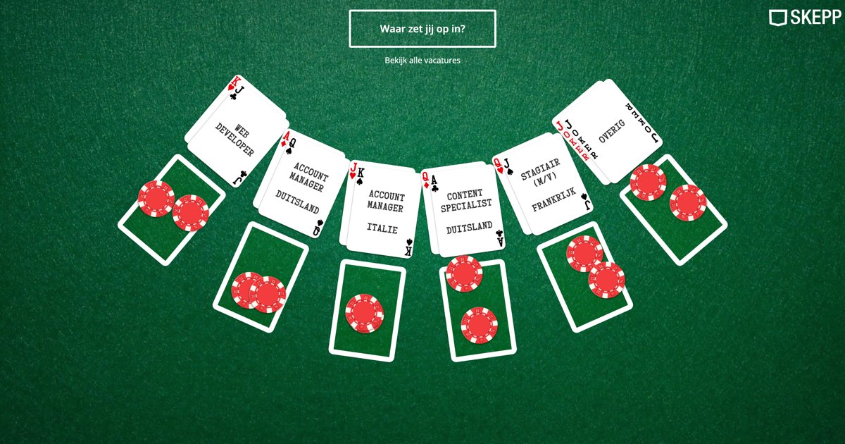 SKEPP zoekt #teamplayers! Kom op 13 juni om 18.00 uur naar het Holland Casino in Enschede. Wij vertellen je meer over de functies en over hoe het is om bij SKEPP te #werken. Mét een hapje en drankje! #gokjewagen bit.ly/2WaiF12