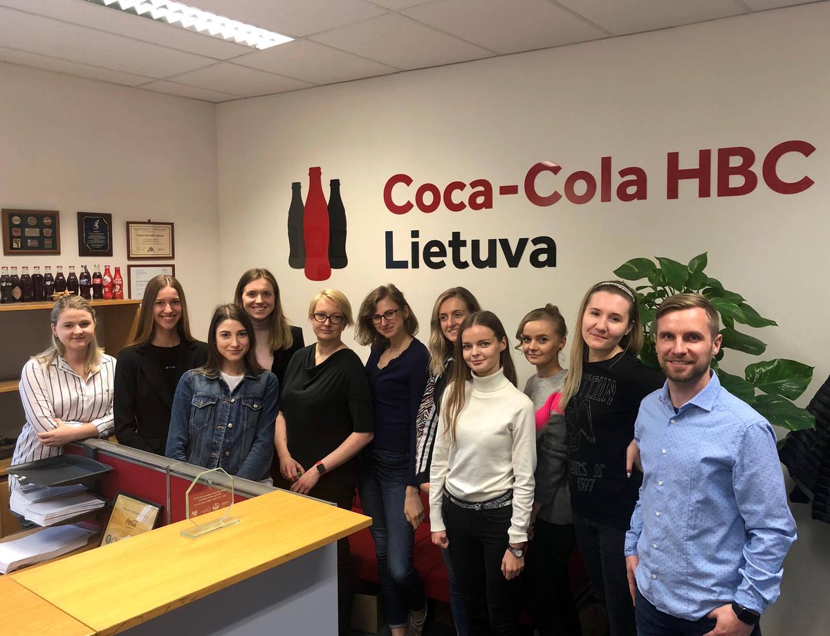 jointmic's tweet photo. This week MIC students @VU_LT  visited @CocaColaLithuania and discussed with Public Affairs &amp; Communication Manager Gabriele Sereniene about corporate social responsibility communication. #jointmic #unimastermic #internationalstudy https://t.co/ghRKa2ZQat