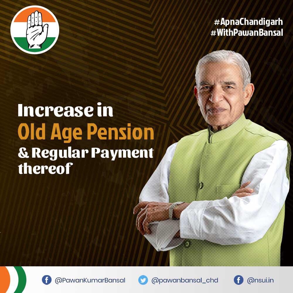 ChdonVent's tweet photo. India is fighting elections this time for #NYAY, for justice and in Chandigarh, 
It’s only Pawan Bansal who has raised the matter of justice for elderly so let’s vote for the right man.
@pawanbansal_Chd 
@INCIndia @RahulGandhi 
@INCChandigarh https://t.co/f10WzA4n23