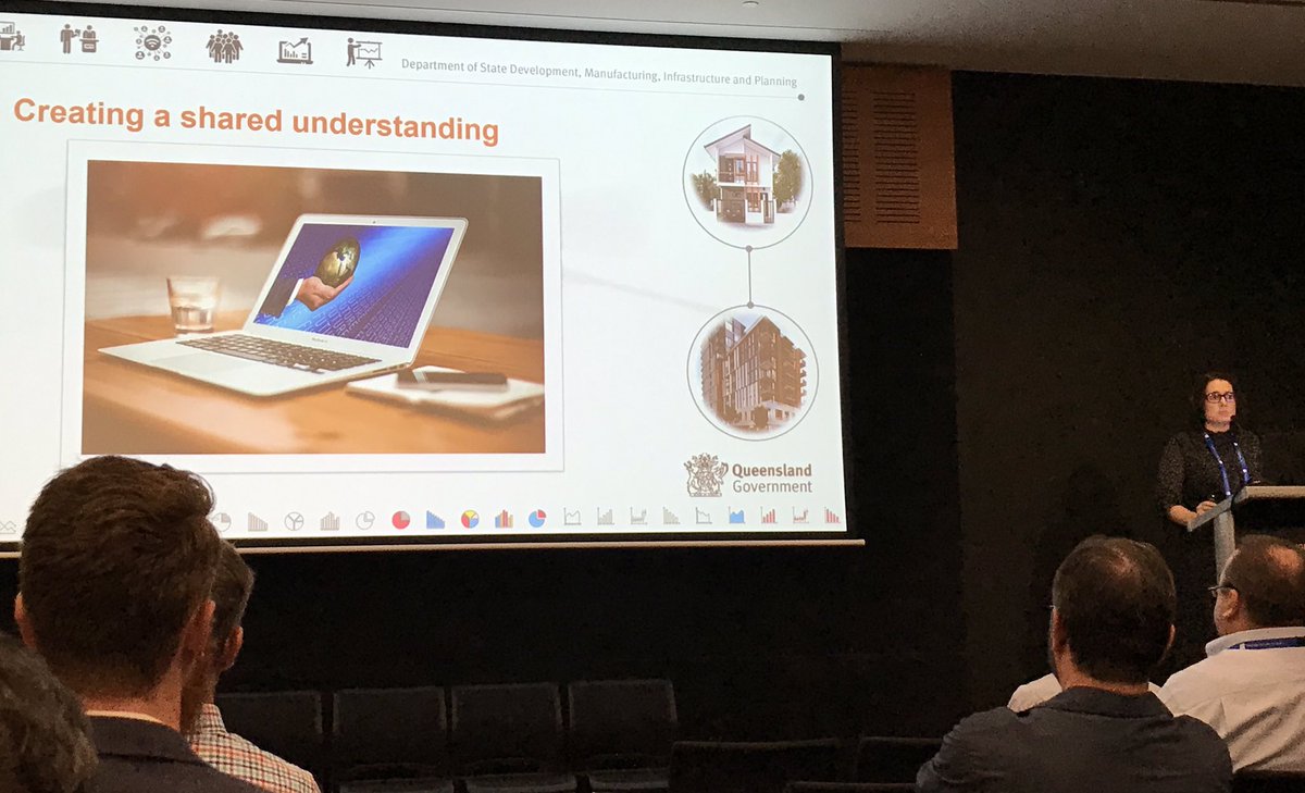shanespargo's tweet photo. Brilliant day 2 of #PIACongress19 -great presentations from @GrowingQld & the implementation of #ShapingSEQ; @CouncilSCC & their innovative Development.i system; & wrapped up with a thought-provoking session by @TerraInteralia & the Safer Cities work of the XYX Lab at @MonashUni https://t.co/MDxVGKFdOQ