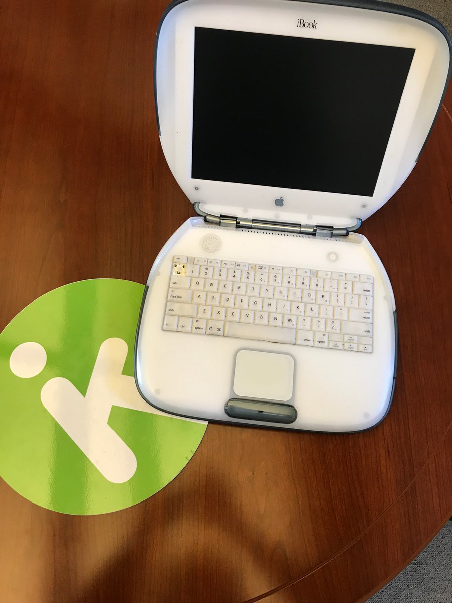 KaizenITLimited's tweet photo. #ThrowbackThursday Apple iBook G3, this space-age chunk of plastic pre-dates the first MacBook by 5 years! For up to date #Apple IT support get in touch with our expert team advice@kaizenit.co.uk https://t.co/uAIR7Fp95r