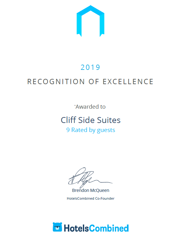 CliffSideSuites's tweet photo. 🥇The HotelsCombined 2019 Recognition of Excellence.🥇
@HotelsCombined recognize Cliff Side amongst the best hotels in Greece. #CliffSideSuites boasts a high satisfaction rating among guests &amp; travel industry experts, receiving 529 reviews for an impressive rating of 9 out of 10. https://t.co/f2ytjWzwrt