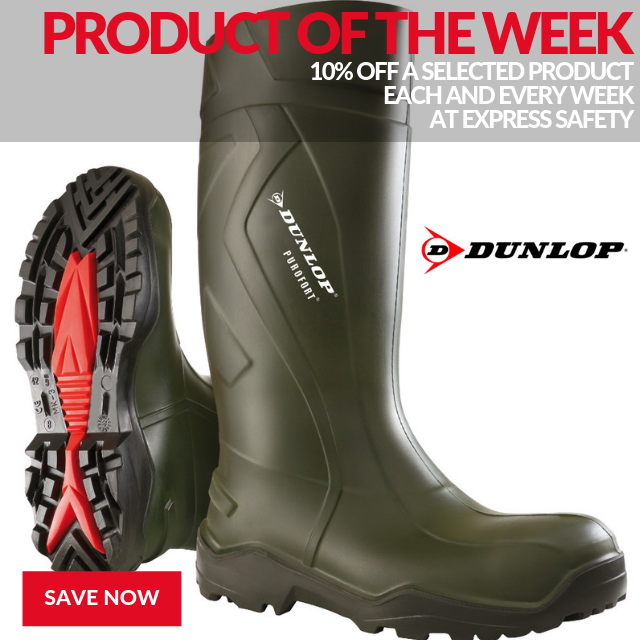 express_safety's tweet photo. This week's Product of the Week is the ULTIMATE in foot protection.
Dunlop's Purofort+ Full Safety Wellington Boots: https://t.co/UrD5Z7kFUo
And there's LIMITED STOCK available...so don't miss out.
#ppe #safetyfirst #healthandsafety #expresssafety https://t.co/VNzOgOhYH1