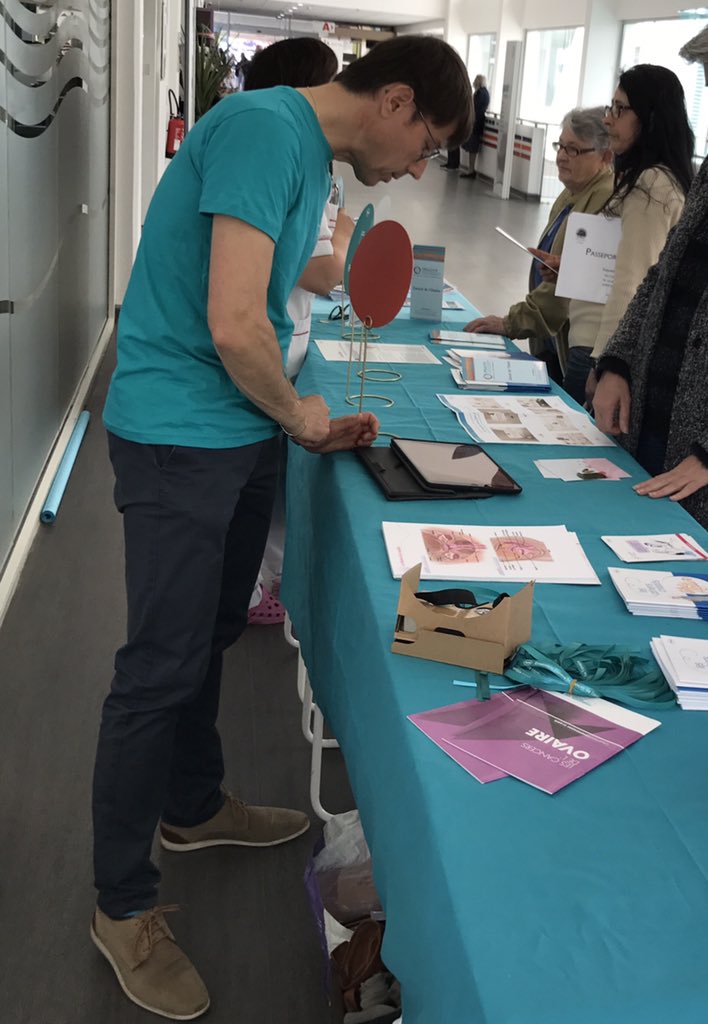 AACCC_87's tweet photo. Toutes sensibilisées au cancer de l'#ovaire ce matin sur le stand dédié au sujet avec @Roche_France #GynecoWeek à #PolycliniquedeLimoges @AACCC_87
@ImagynAsso https://t.co/iVTbM1bMUW