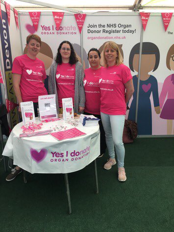 katiesramos's tweet photo. At the Devon County Show with @ChapmanOdile promoting #organdonation @NHSOrganDonor @UHP_NHS #wearedevon come and sign up #transplantswork https://t.co/qocTjBUlQj